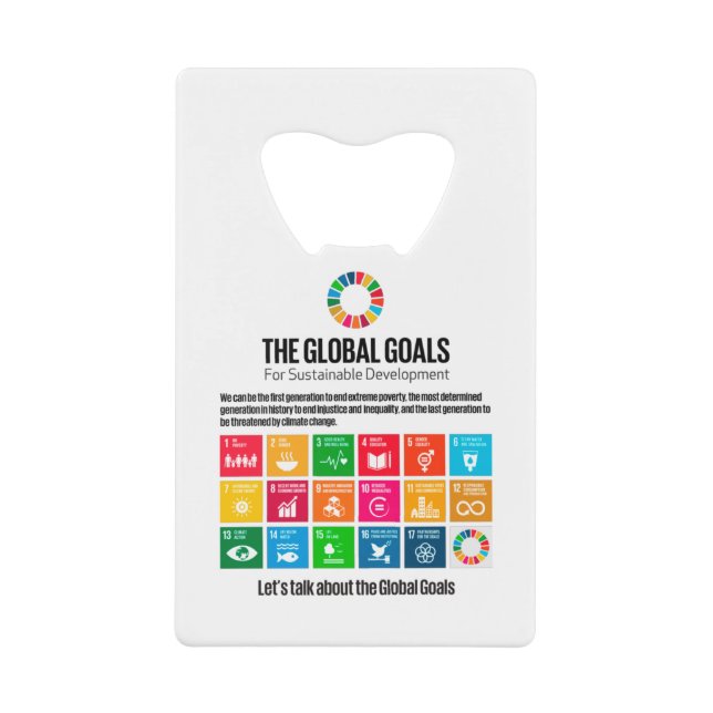 Moderne, trendige, inspirierende Nachhaltigkeitszi Geldbeutel Flaschenöffner (Vorderseite)