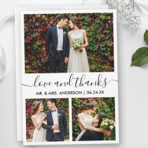 Moderne trendige Kalligrafie-Schrift Hochzeit 3 Fo