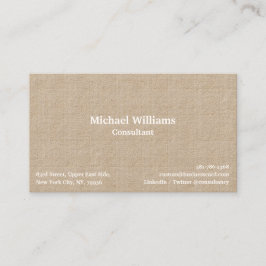 Moderne trendige Karo Lines Muster Chic Khaki Kraf Visitenkarte