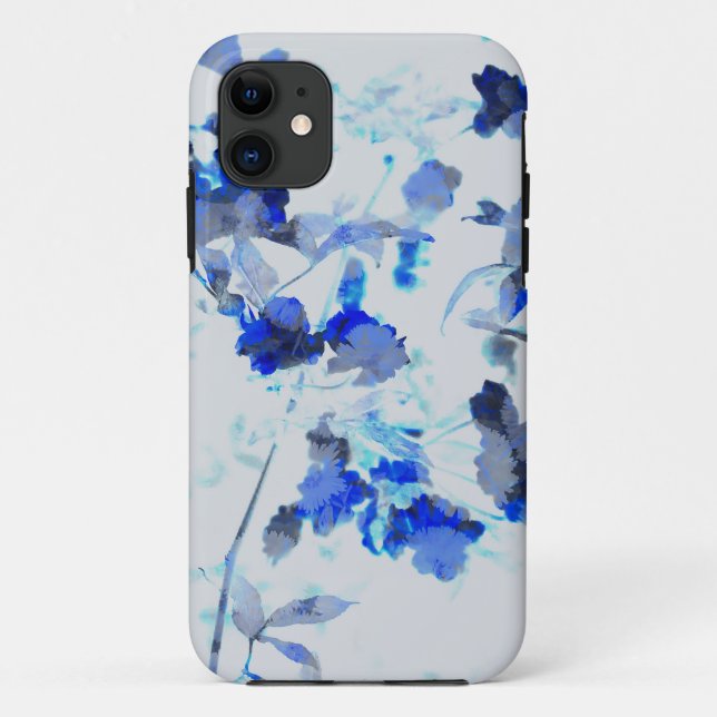 Moderne, trendige Kunst des Blumenmusters / Blume Case-Mate iPhone Hülle (Rückseite)