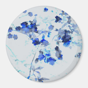 Moderne, trendige Kunst des Blumenmusters / Blume Magnet