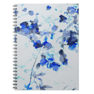 Moderne, trendige Kunst des Blumenmusters / Blume Notizblock