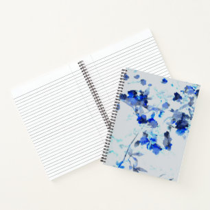 Moderne, trendige Kunst des Blumenmusters / Blume Notizbuch