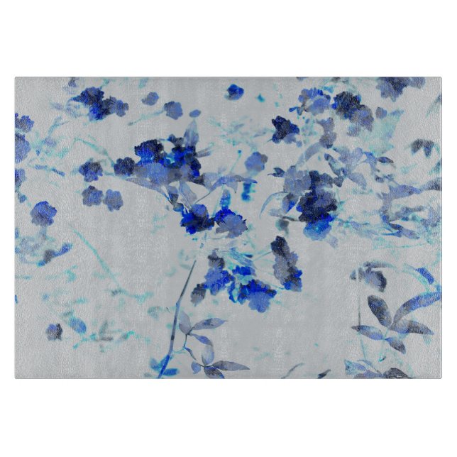 Moderne, trendige Kunst des Blumenmusters / Blume Schneidebrett (Vorderseite)