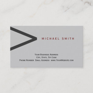 Moderne, trendige Minimalistische Consultant Busin Visitenkarte