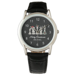 Moderne trendige personalisierte Schachfiguren Wei Armbanduhr