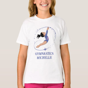 Moderne Trendige Professionelle Name Gymnastik T-Shirt