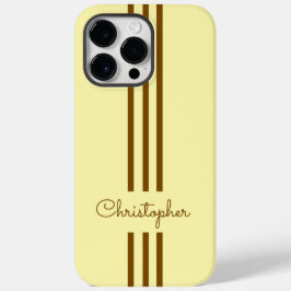 Moderne trendige Rennstreifen mit Monogramm Case-Mate iPhone 14 Pro Max Hülle