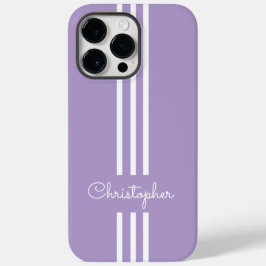 Moderne trendige Rennstreifen mit Monogramm Case-Mate iPhone 14 Pro Max Hülle