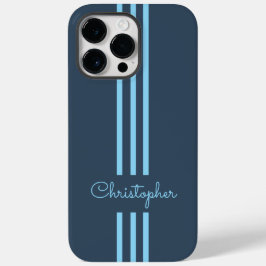 Moderne trendige Rennstreifen mit Monogramm Case-Mate iPhone 14 Pro Max Hülle