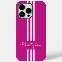 Moderne trendige Rennstreifen mit Monogramm