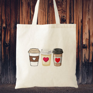 Moderne Trendige Süße Kaffee Tragetasche