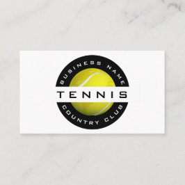 Moderne trendige Tennis Club Coach Logo Social Med Visitenkarte