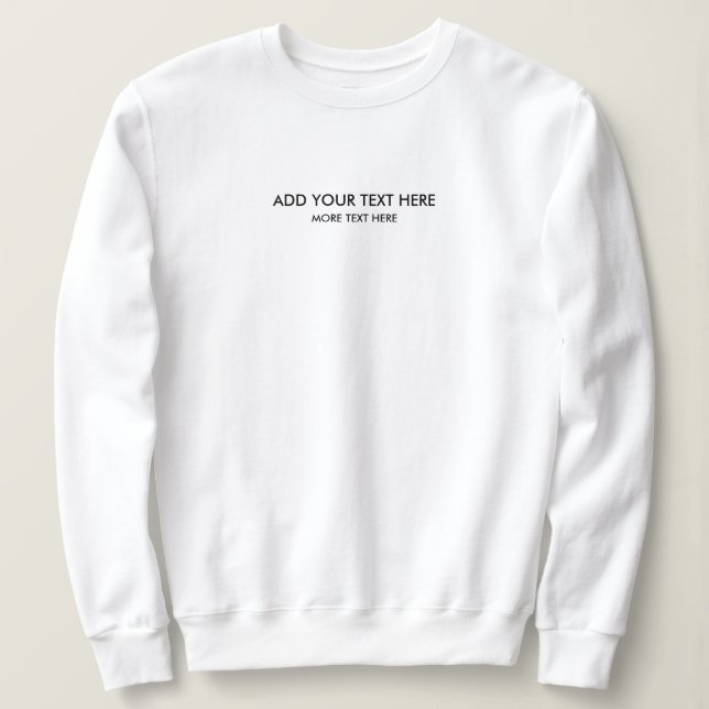 Moderne, trendige Vorlage für kleine Schriftart Wo Sweatshirt (Design vorne)