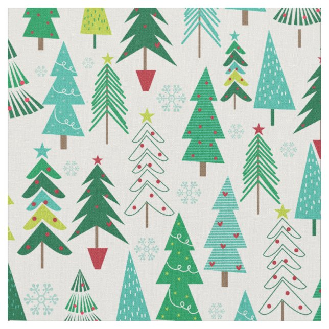 Moderne trendige Weihnachtsbaumen Feiertag Stoff (Nahaufnahme)
