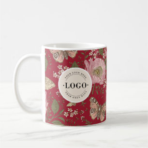 Moderne trendige Wildblumen-Botanik-Blumen-Monogra Kaffeetasse