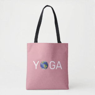 Moderne trendige Yoga-Erde auf Roségold