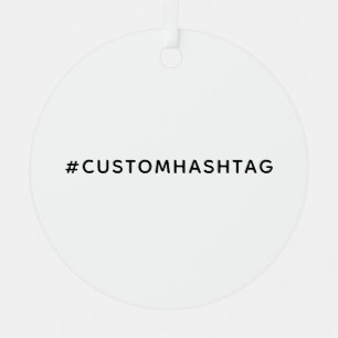 Moderne Trending benutzerdefinierte Hashtag Social Ornament Aus Metall