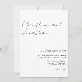 Moderne Trending Wedding Einladung