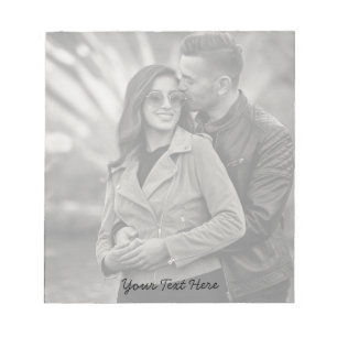 Moderne Trends Erstelle dein eigenes Foto und Text Notizblock