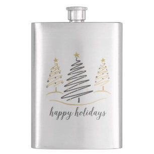 Moderne Trends Holiday Trees Flachmann