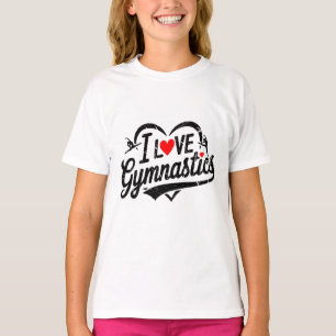Moderne Trendsetter I Liebe Gymnastik T-Shirt