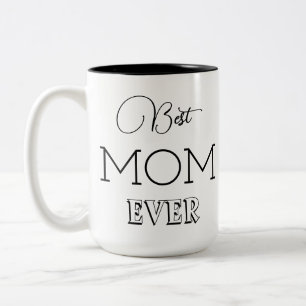 Moderne, trendy beste Mama für immer Zweifarbige Tasse