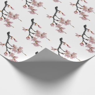 Moderne Trendy Cherry Blossom Baumzweig Geschenkpapier