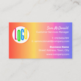 MODERNE TRENDY COLORFUL BUSINESS LOGO FIRMA MARKEN VISITENKARTE