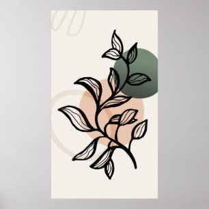 Moderne Trendy-Gestaltung Poster