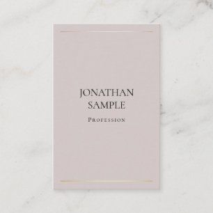 Moderne Trendy Minimalistisches Design Elegant Sch Visitenkarte