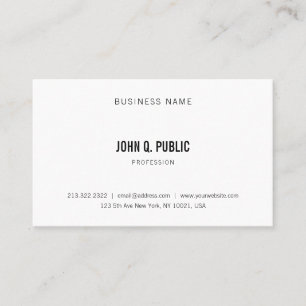 Moderne Trendy Sauberkeit Elegant Beruflich Minima Visitenkarte