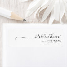Moderne trendy Script Calligraphy Black