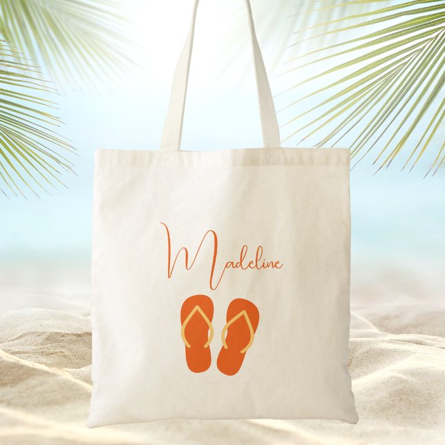 Moderne trendy Summer Script Name Tragetasche (Von Creator hochgeladen)