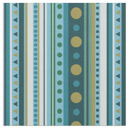Moderne Tribal Aquamarin Blue Stripes Stoffe