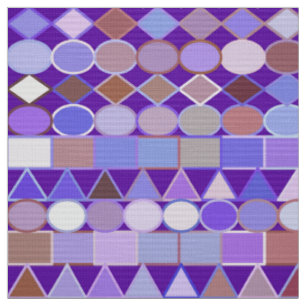 Moderne Tribal Geometric, Amethyst Lila und Taupe Stoff