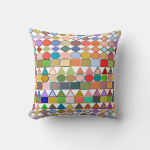 Moderne Tribal Geometric, mehrfarbige Paare auf we Kissen