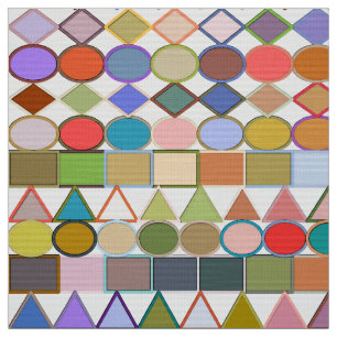Moderne Tribal Geometric, mehrfarbige Paare auf we Stoff