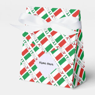 Moderne Tricolore-Name hier Italienische Bandiera- Geschenkschachtel
