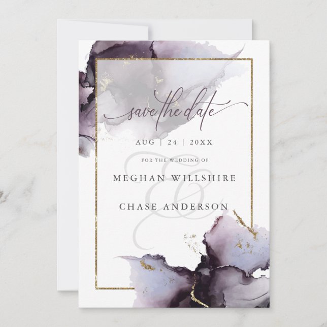 Moderne, trockene Platte Wein Abstrakt Wasserfarbe (Vorderseite)