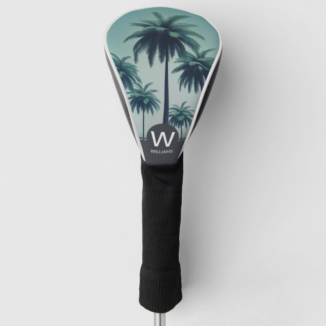 Moderne Tropical Personalisiert Golf Head Cover Golf Headcover (Vorderseite)