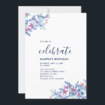 Moderne tropische Blütensommerliche Geburtstagspar Einladung<br><div class="desc">Feiern Sie Ihren besonderen Tag mit dieser tropischen Party Einladung mit schlichten und stilvollen Typografie- und Tropenmustern. Diese Designvorlage ist vollständig anpassbar.</div>
