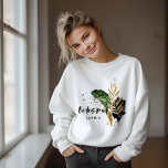 Moderne tropische botanische abstrakte Bridesmaid Sweatshirt<br><div class="desc">Moderne abstrakte Hochzeitshauptfrau in tropischen Farben bevorzugt Party Kleidung Sweatshirt. Teil einer modernen Hochzeitskollektion.</div>