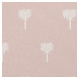 Moderne tropische Date Palm Rose Gold Stoff