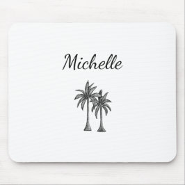 Moderne tropische Palmen Personalisiert Mousepad