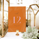 Moderne Tropische Tischnummer<br><div class="desc">Diese Tischnummer Card der Leilani Collection besticht durch helle,  kühne Farben und moderne Typografie,  die Ihren Gästen einen bleibenden Eindruck hinterlassen! Personalisieren Sie es einfach und schnell mit Ihren Daten. Klicken Sie einfach auf den Button "Anpassen",  um Stil und Position des Textes zu verändern und zu formatieren.</div>