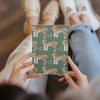 Moderne tropische Wasserfarben Tiger Wildmuster