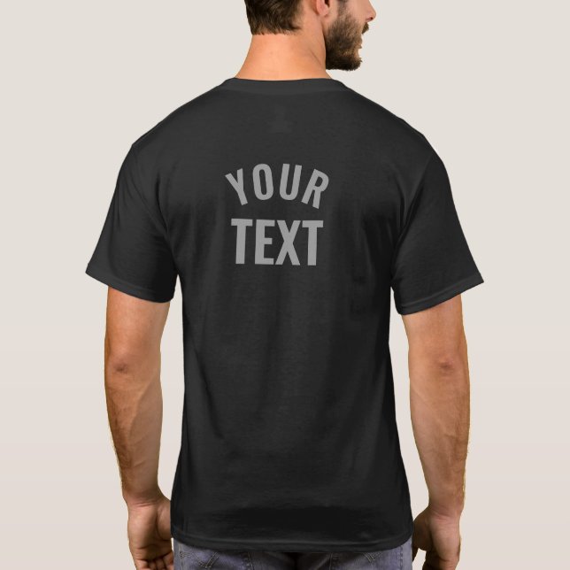 Moderne TShirts ergänzen Text doppelt (Rückseite)