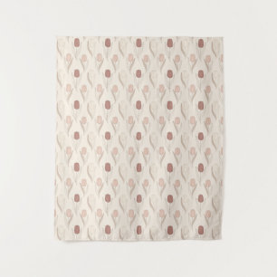 Moderne Tulpen-Blumenmuster Wandteppich