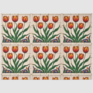 Moderne Tulpen Schöne Sammlung Seidenpapier